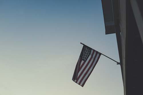 united states American flag on building flag
